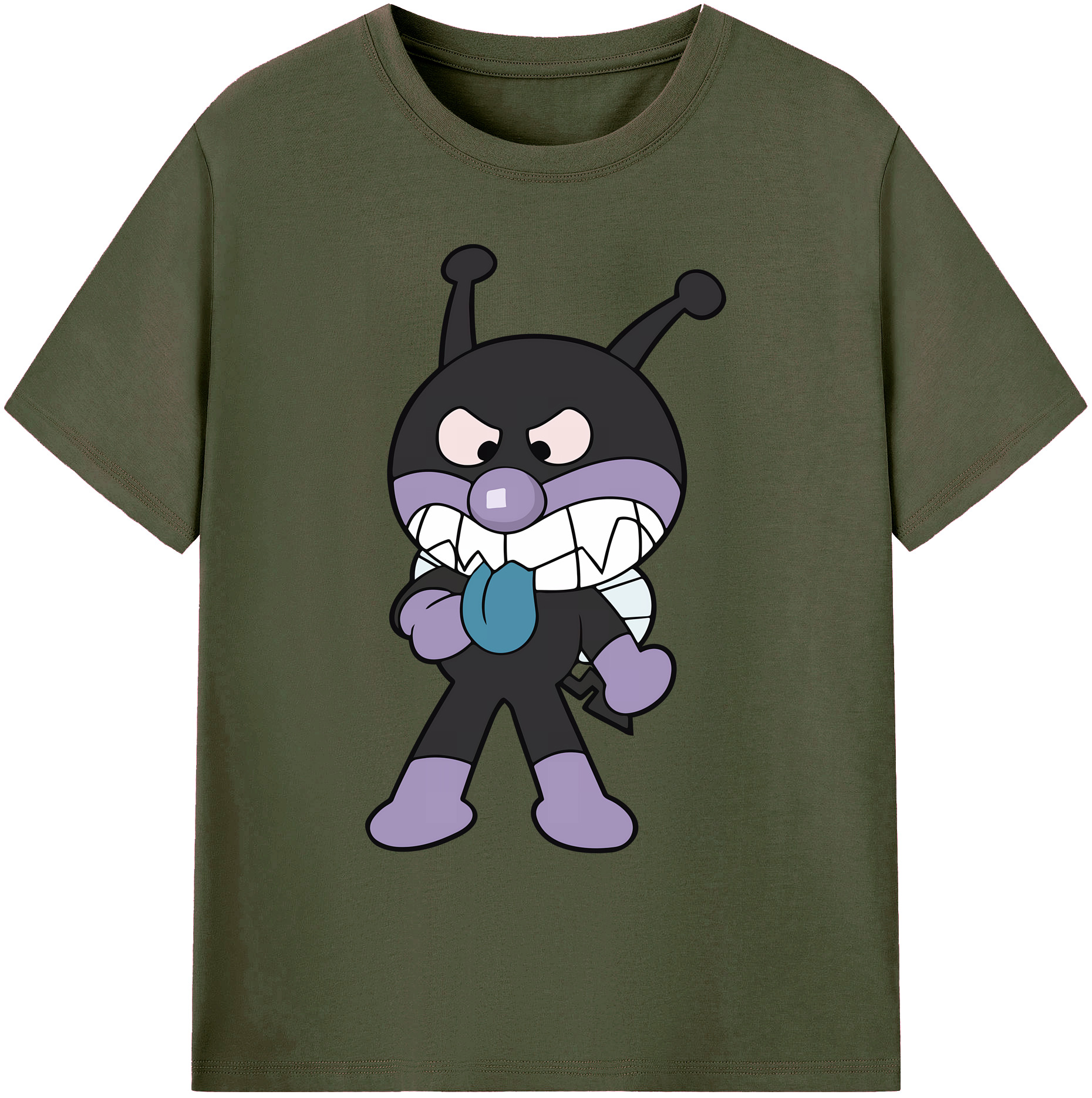 （画像用） アンパンマン Anpanman 綿100％ メンズ半袖Tシャツ｜肌触りやわらか＆通気性